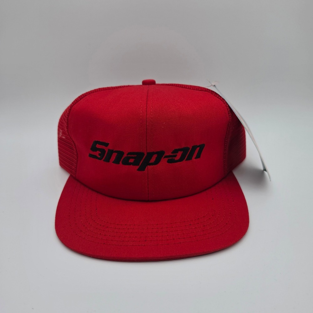 Vintage Snap-on Tools Red Trucker Hat K-Products Made in USA Deadstock NWT